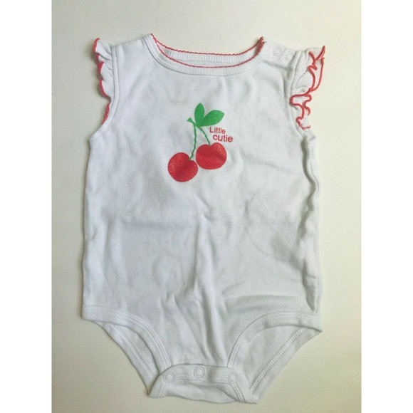 Girls Size 9M 6-9 Months Two Piece Carter's Little Cutie Cherry Top & Leggings - Picture 3 of 6